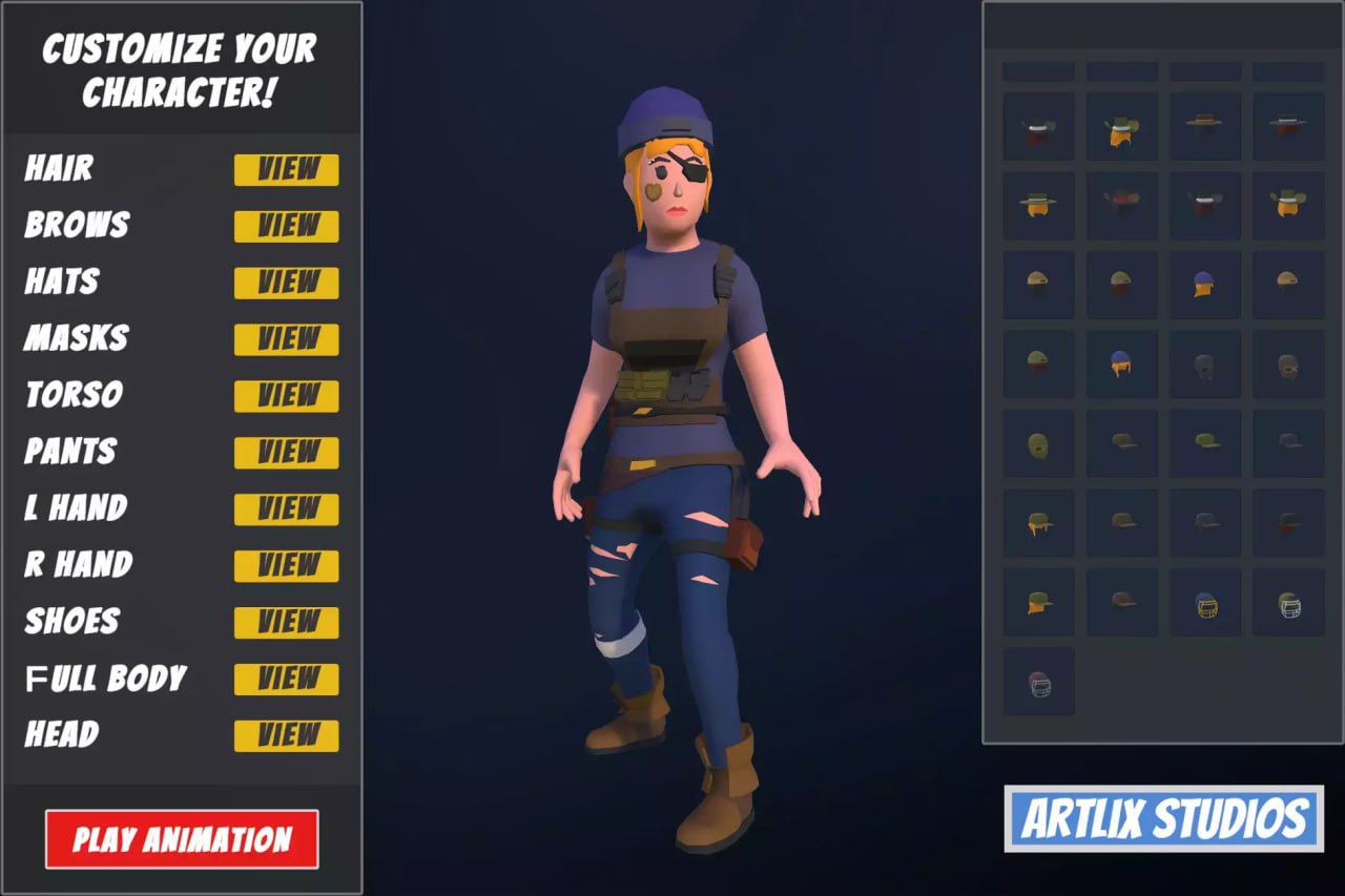 Customizable 3D Survival Characters Vol 1📱 - изображение 3